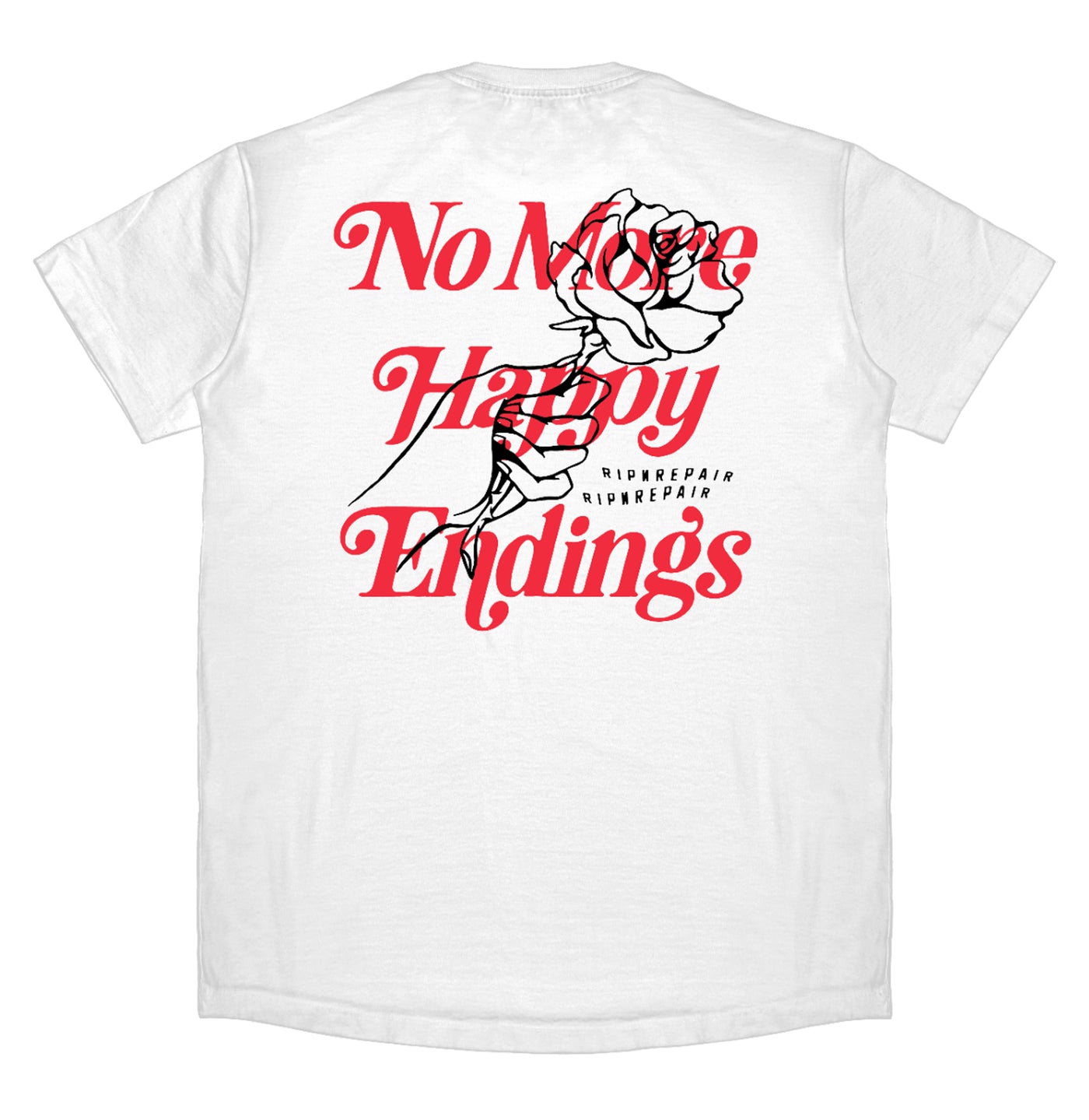 No More Happy Endings - T-Shirt (White) - RIPNRPR